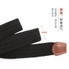 Wholesale of popular casual women's belts, fashionable multi-color and versatile elastic pin buckle belts, and men's elastic woven belts Specification image